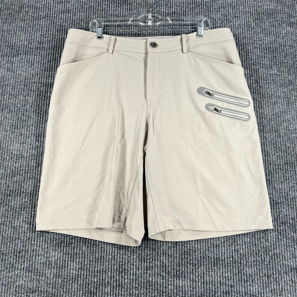 Lululemon Triple Active Commuter Shorts Mens Size 38 Beige Chino Performance